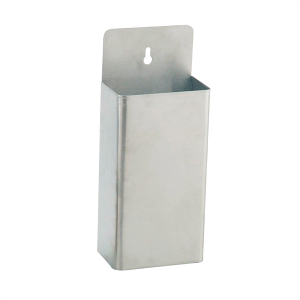 Bote Chapas Mural 13,5x8x33 Plateado Acero Garcia de Pou