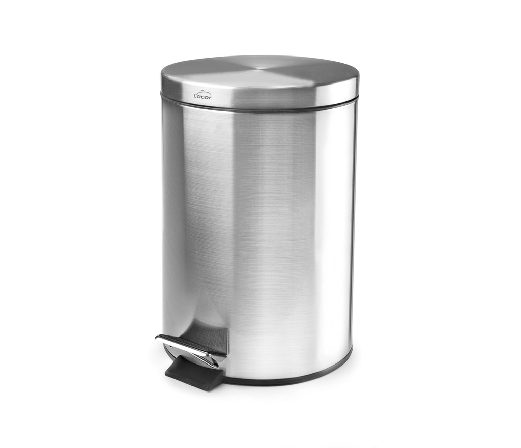 Papelera Pedal 5 Lts Inox Lacor