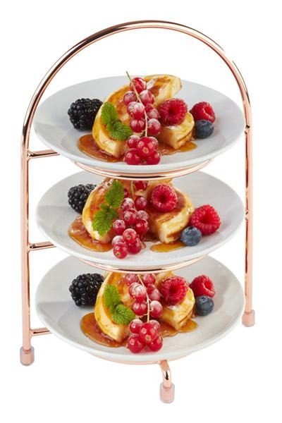 Soporte Platos 18,5x15,5 Cobre APS