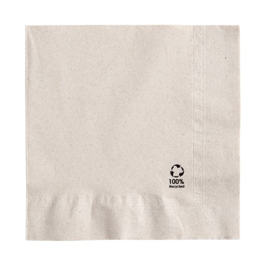 Servilleta 39x39 Ecolabel 2 Capas Natural Tissue Reciclado Paq-100 Garcia De Pou