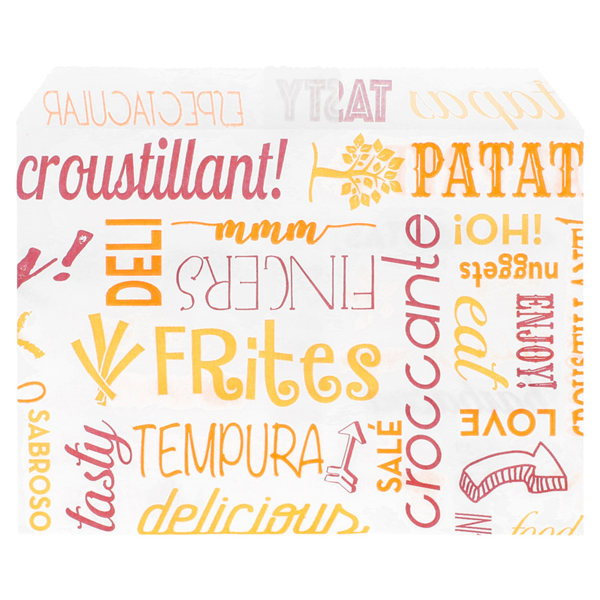 Bolsa Fritas 12x9 "Parole" Antigrasas Paq-1000 Garcia De Pou