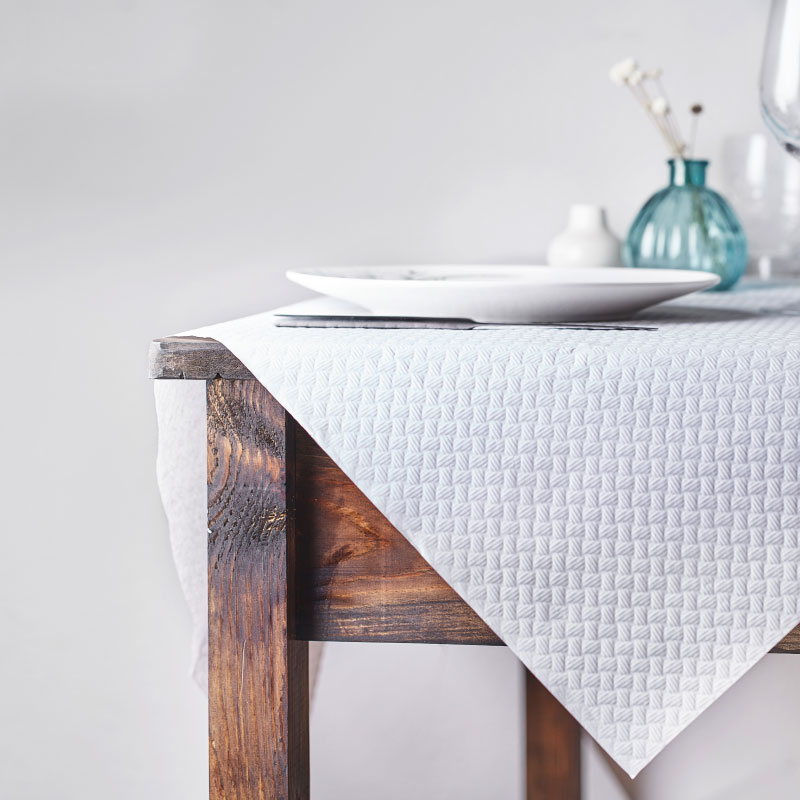 Mantel Papel 100x100 Blanco Paq-500 40 Grs