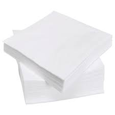 Servilleta Blanca 30X30 2 Capas Tissue Paq-100