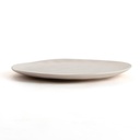Plato Llano 26 Cms Ceramico Cosmos Perla Bidasoa