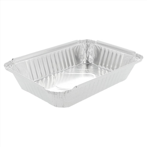 Recipiente Aluminio Rect. 900 Ml 21.8X15.5X4 Paq-100