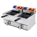 Freidora Electrica Doble 10+10 lts c/Grifo Khaus