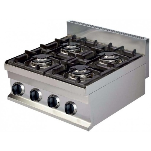 Cocina a Gas Sobremesa 4 Fuegos