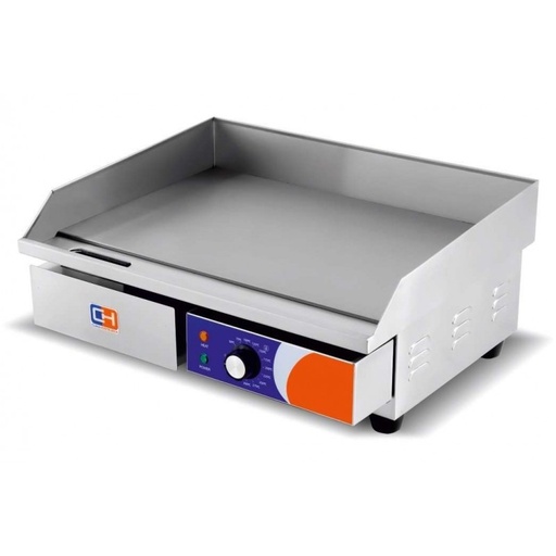 Plancha Eléctrica Acero Rectificado 10MM Económica De 740X490X240H MM Khaus Kh-820