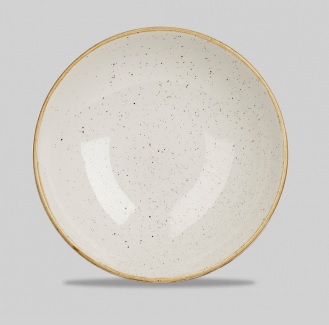 Plato Hondo 24,8 Cms Coupe Stonecast Barley White Churchill