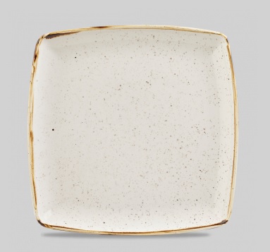 Plato Cuadrado 26,8 Cms Stonecast Barley White Churchill