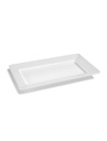 Plato rectangular Life Collection 443 x 221 mm melamina en color blanco Pujadas