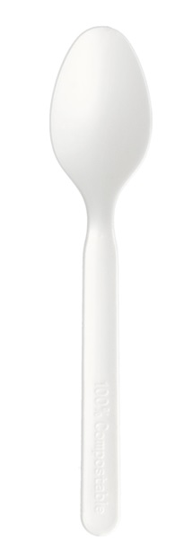 Cuchara 16 cm Blanco CPLA Paq-50 Garcia de Pou