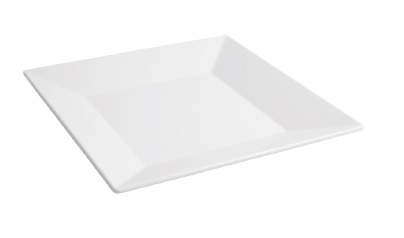 Plato Postre 20,5x20,5x2,4 Melamina Blanco Ming