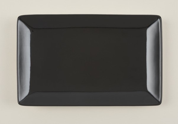 Fuente 32,5x15x2,5 Rectangular Negra