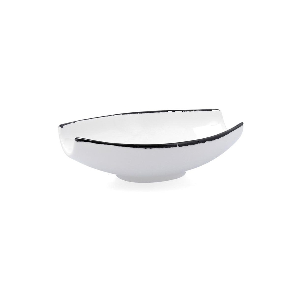 Bol Laterales Abiertos 19x13,5 Cms Porcelana Vital Filo Ariane