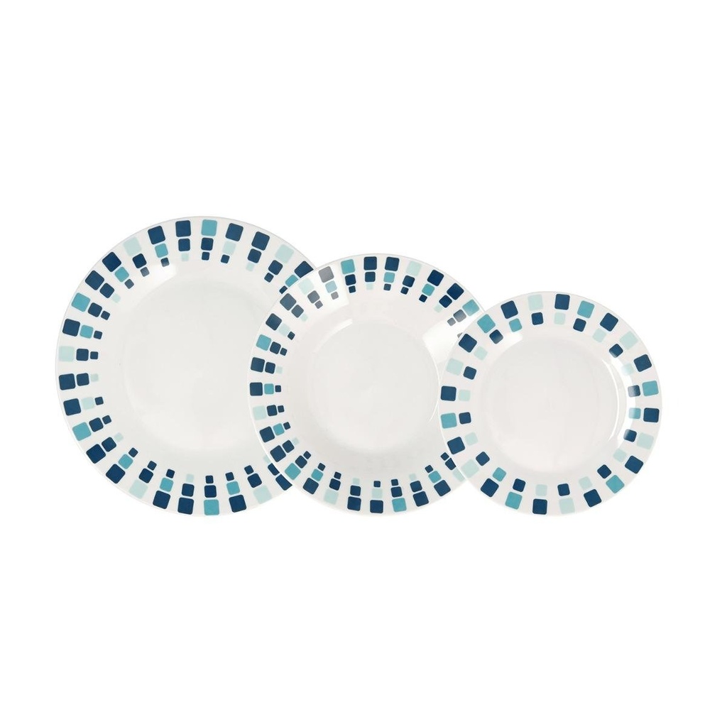 Vajilla 18 Piezas Porcelana Simetric Arcoroc