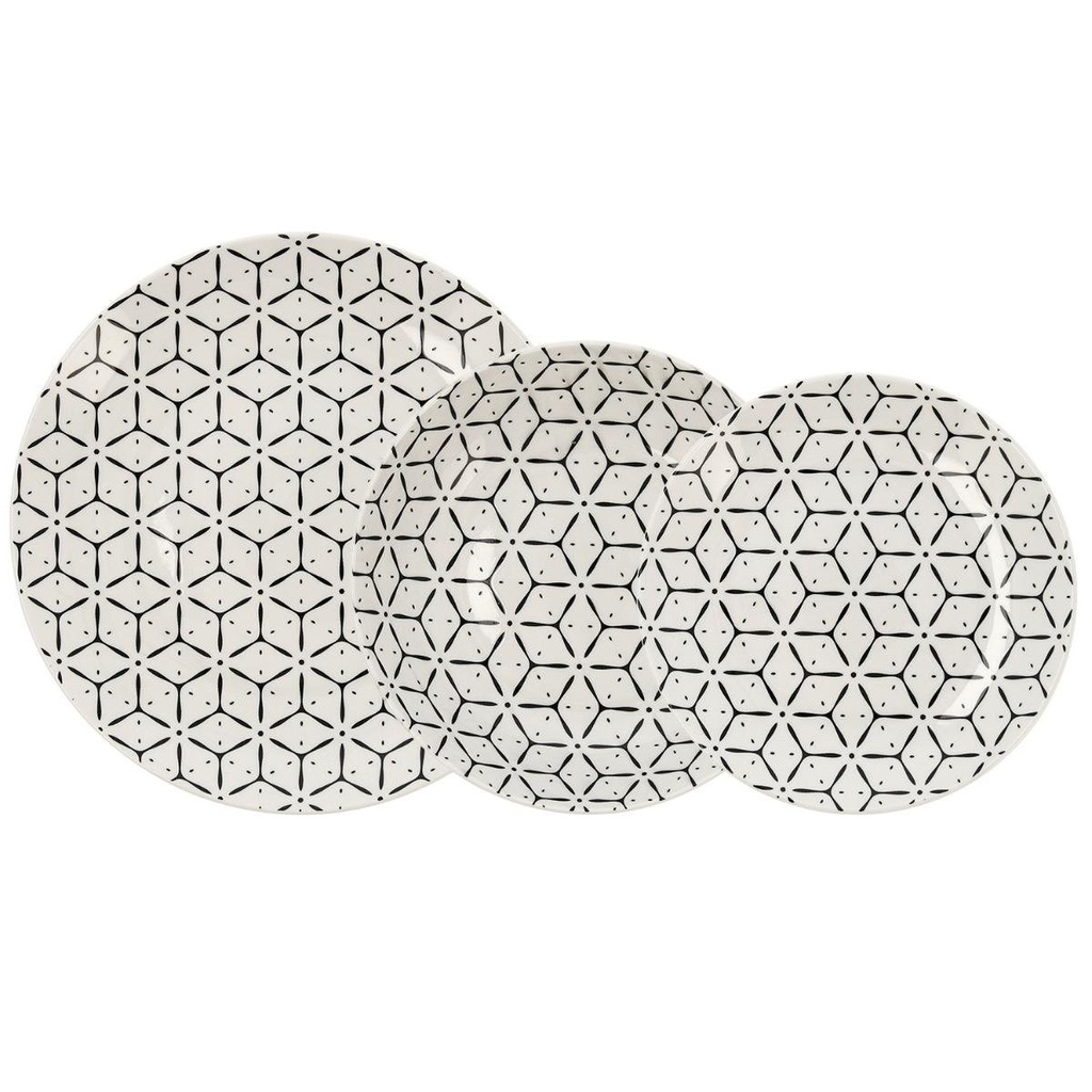 Vajilla de Porcelana Bidasoa Creativa: Elegancia y Resistencia en 18 Piezas