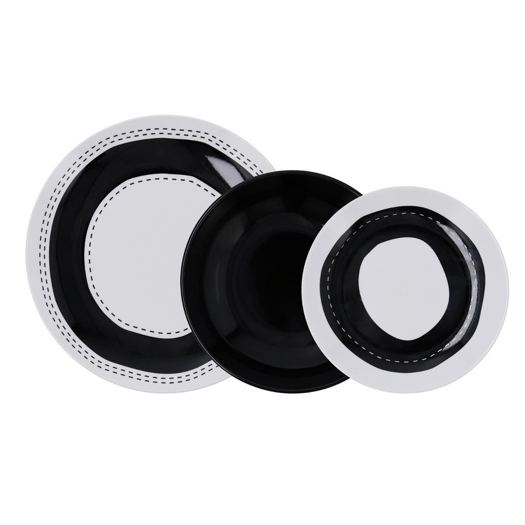 Vajilla 18 Piezas Porcelana Olsen Arcoroc