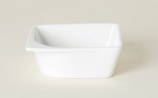 Bol Aperitivo Cuadrado Porcelana 9,4x9,4x3