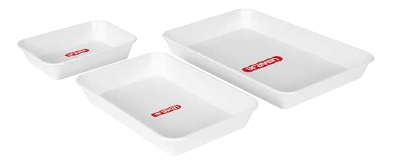 Bandeja Honda 200x150x40 Blanca Araven