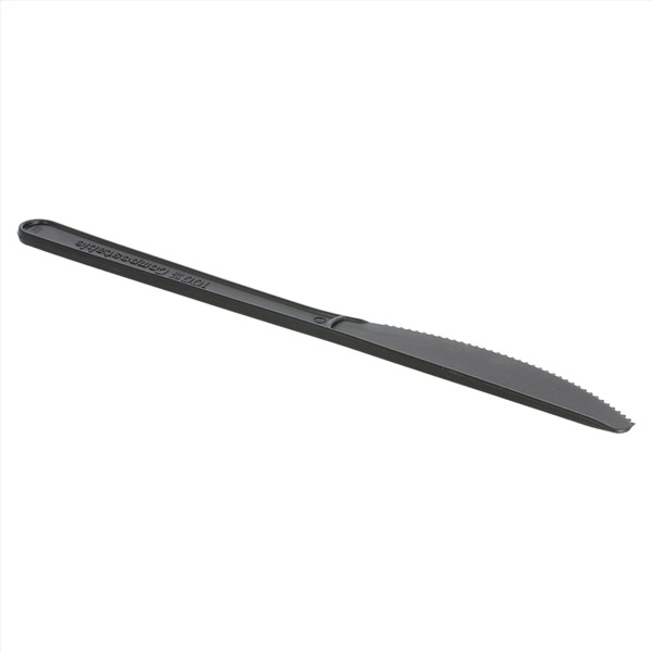 Cuchillo 18 cm Negro CPLA Paq-50 Garcia de Pou