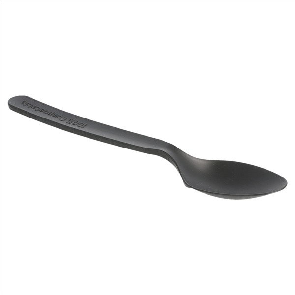 Cuchara 16 cm Negro CPLA Paq-50 Garcia de Pou