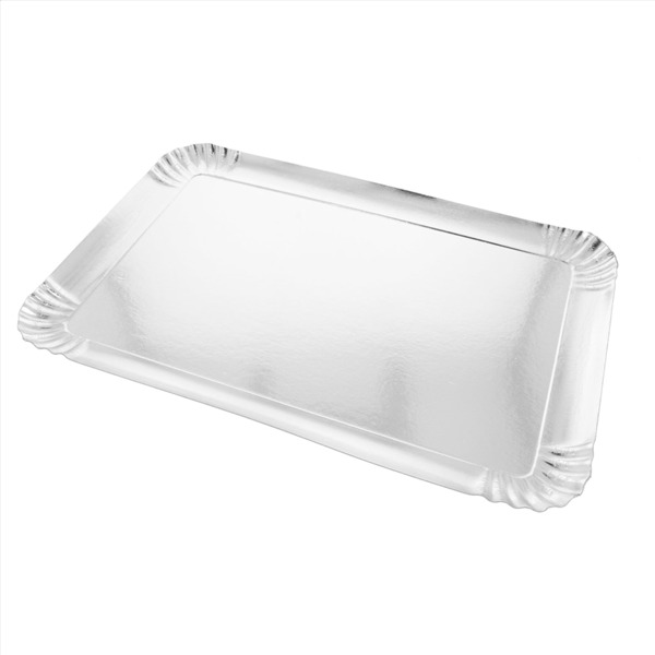 Bandeja 28x42 Plateada Carton 545 g/m2 Paq-3 Garcia de Pou