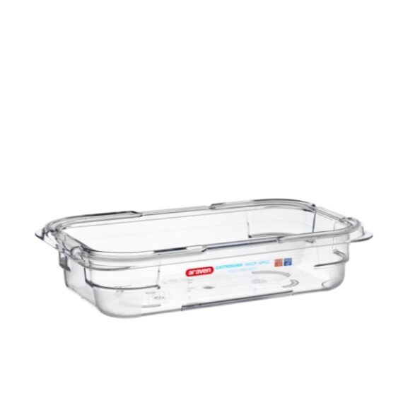 Cubeta GN 1/4 Sin Tapa Policarbonato Araven