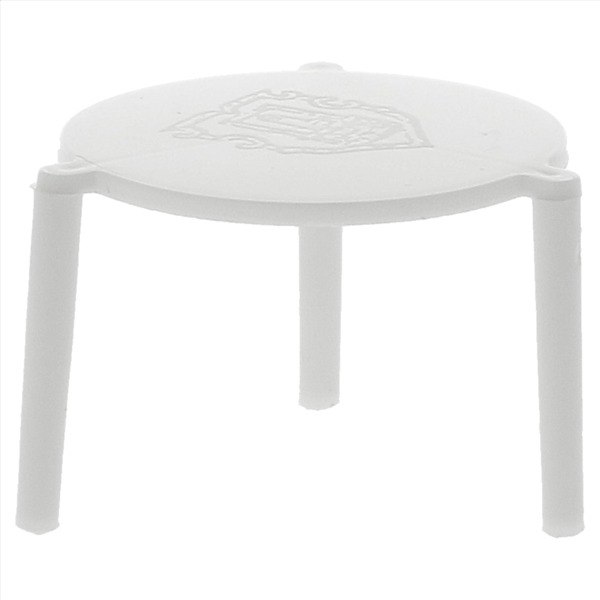 Mesitas Pizza Ø4,5X3 Cms Blanco PP Paq-2000 Garcia de Pou