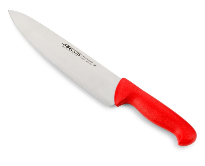 Cuchillo Cocinero Hoja 250 mm Rojo Arcos