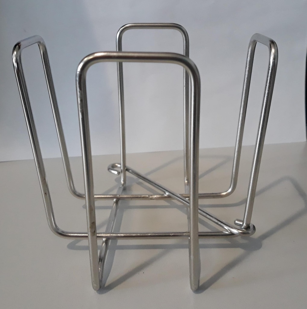 Porta Servilleta 10,5x10,5x9,5 Con Varilla Sujeccion Inox 18/8