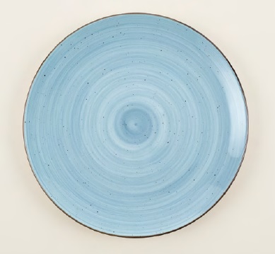 Plato Llano 30,5 cms Craft Vision Blue