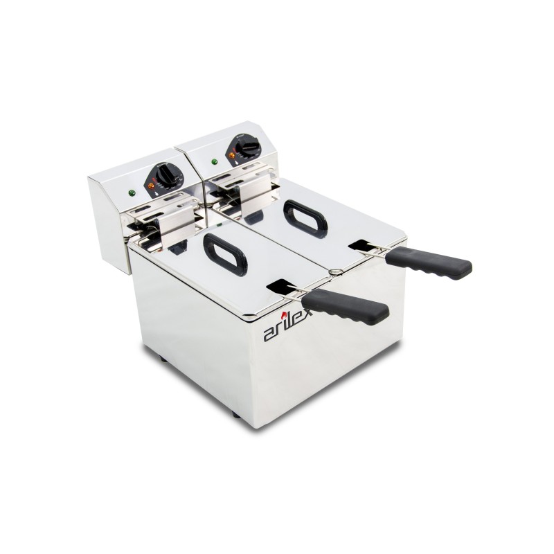 Freidora Electrica Doble 5+5 lts Sin Grifo