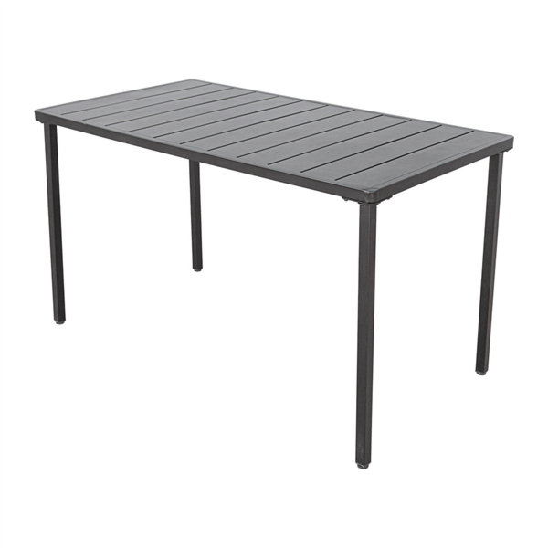 Mesa Rectangular 130x70 "Supra-Tek" PP Negro Garcia de Pou