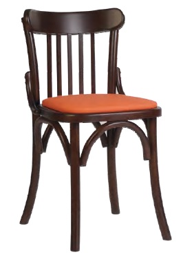 Silla Madera Nogal Tapizada Hamburgo Plus