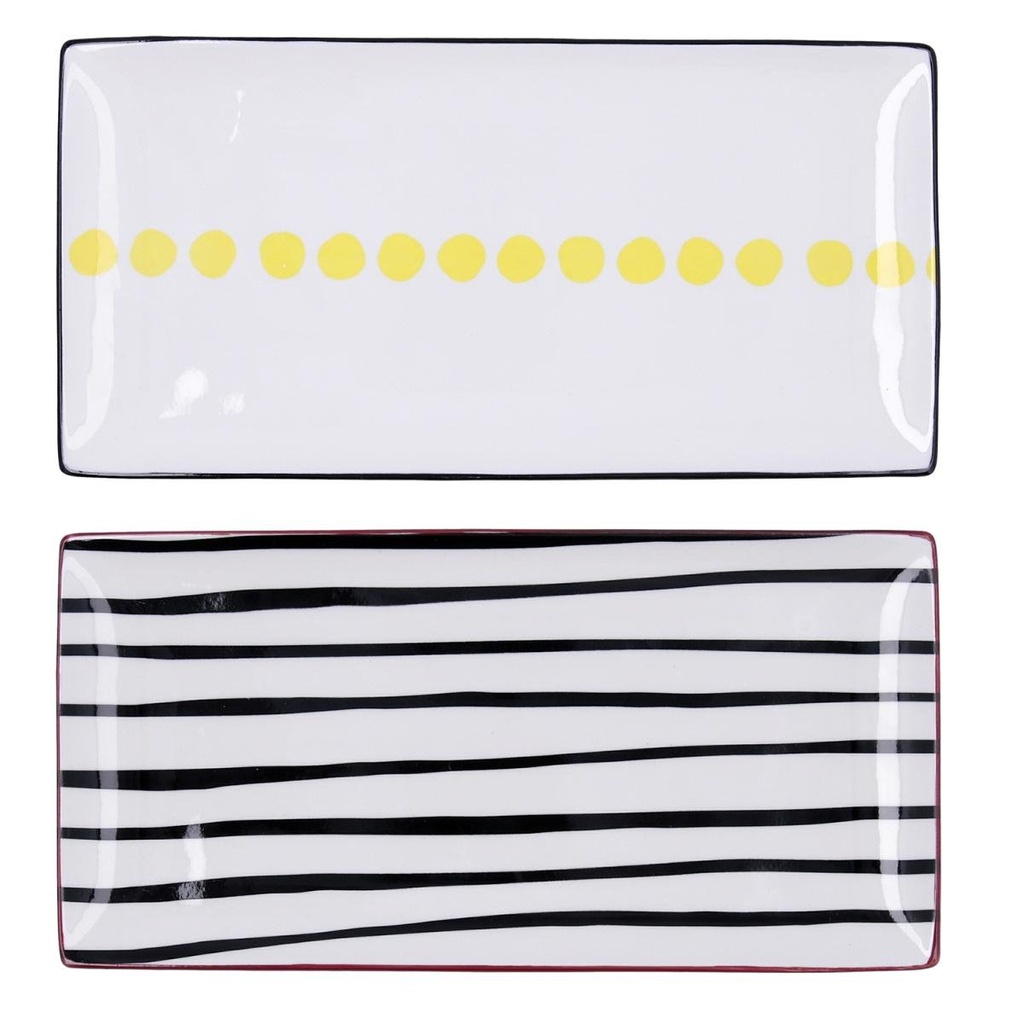 Bandeja Rectangular 30,5x15x2 Surtida ZigZag Arcoroc