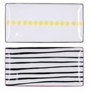 Bandeja Rectangular 30,5x15x2 Surtida ZigZag Arcoroc