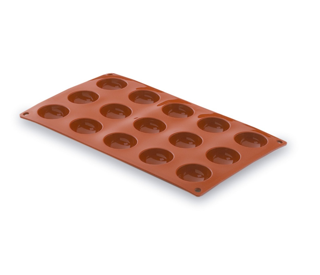 Molde Semiesferico 15 Cavidades Silicona Pastryflex Lacor