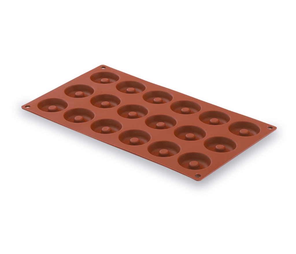 Molde Mini Savarin 18 Cavidades Silicona Pastryflex Lacor