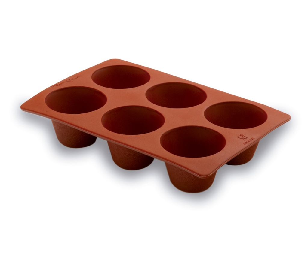 Molde Flan 6 Cavidades Silicona Pastryflex Lacor