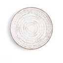 Plato Postre Porcelana Tornado White Ariane