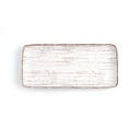 Fuente Rectangular 36x16,5 Cms Porcelana Tornado White Ariane
