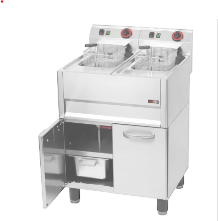 Freidora Electrica 14+14  Lts Trifasica con mueble 670X600X860/920