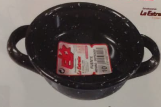 Fuente Redonda 18 cms. NEGRA ESMALTADA