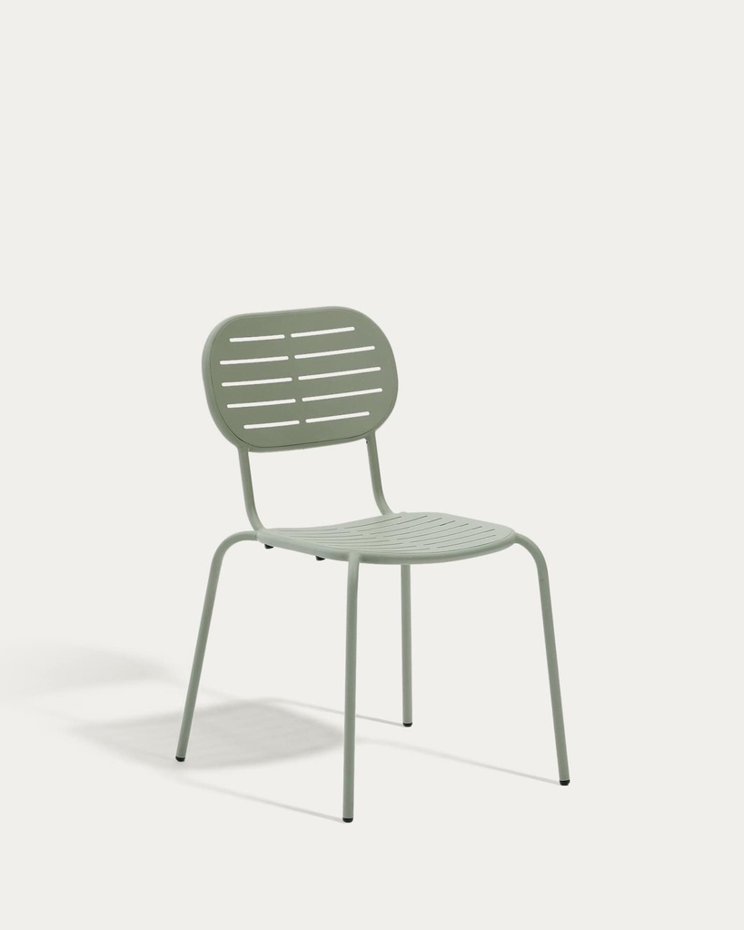 Silla apilable de exterior Brai de acero galvanizado