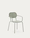 Silla apilable de exterior Brai con reposabrazos