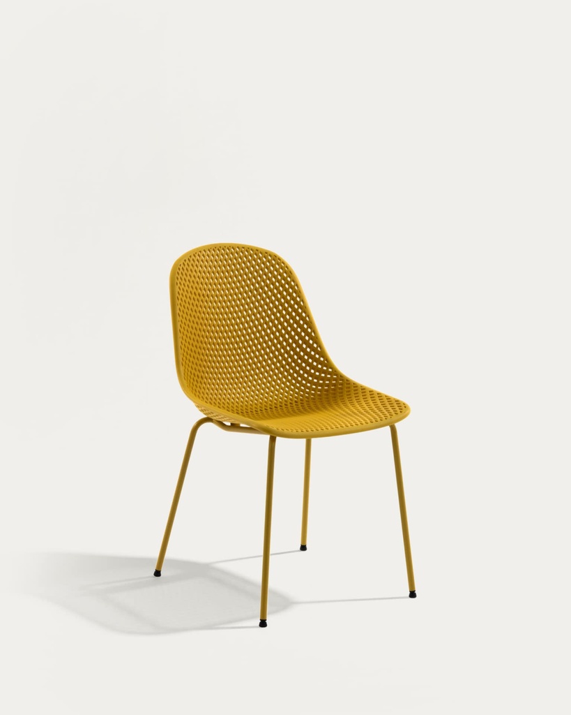 Silla de exterior Quinby de polipropileno y acero