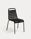 Silla apilable Lambton de cuerda y acero