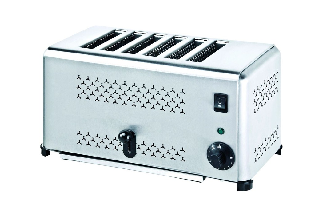 Tostadora Vertical de seis ranuras de acero inoxidable de 230 voltios Pujadas