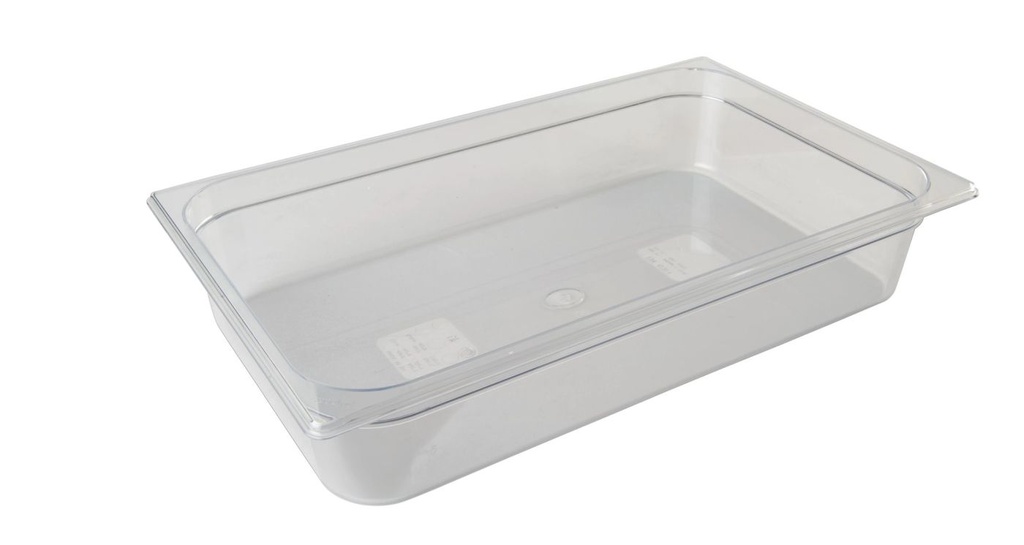 Cubeta Gastronorm GN de policarbonato de tamaño 1/1 y 150 mm de profundidad Pujadas